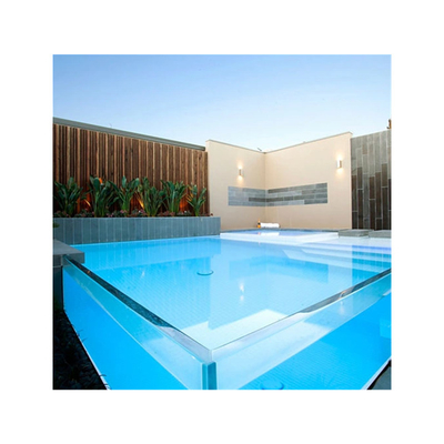 ODM verre flottant transparent entièrement trempé pour piscine à fenêtres en aluminium