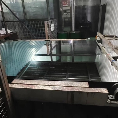 Miroir de taille personnalisée avec cadre en aluminium argenté