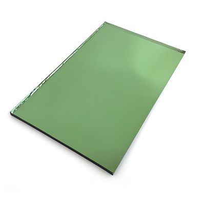 Dark Green Tempered Glass Panels for Industrial and Safety Applications
